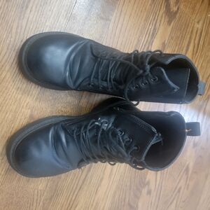 Black Leather women's Boots